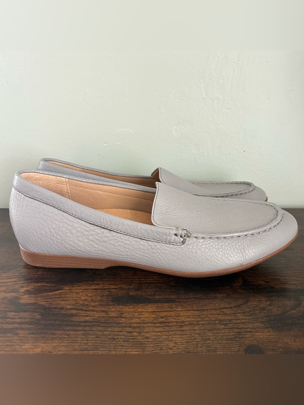 Dankso Lorri Women’s Leather Shoes Flats Gray Size EU 40 US 10